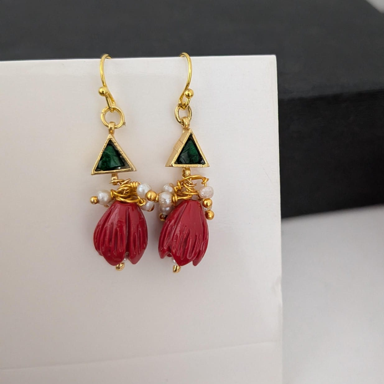 Jadau hook earring