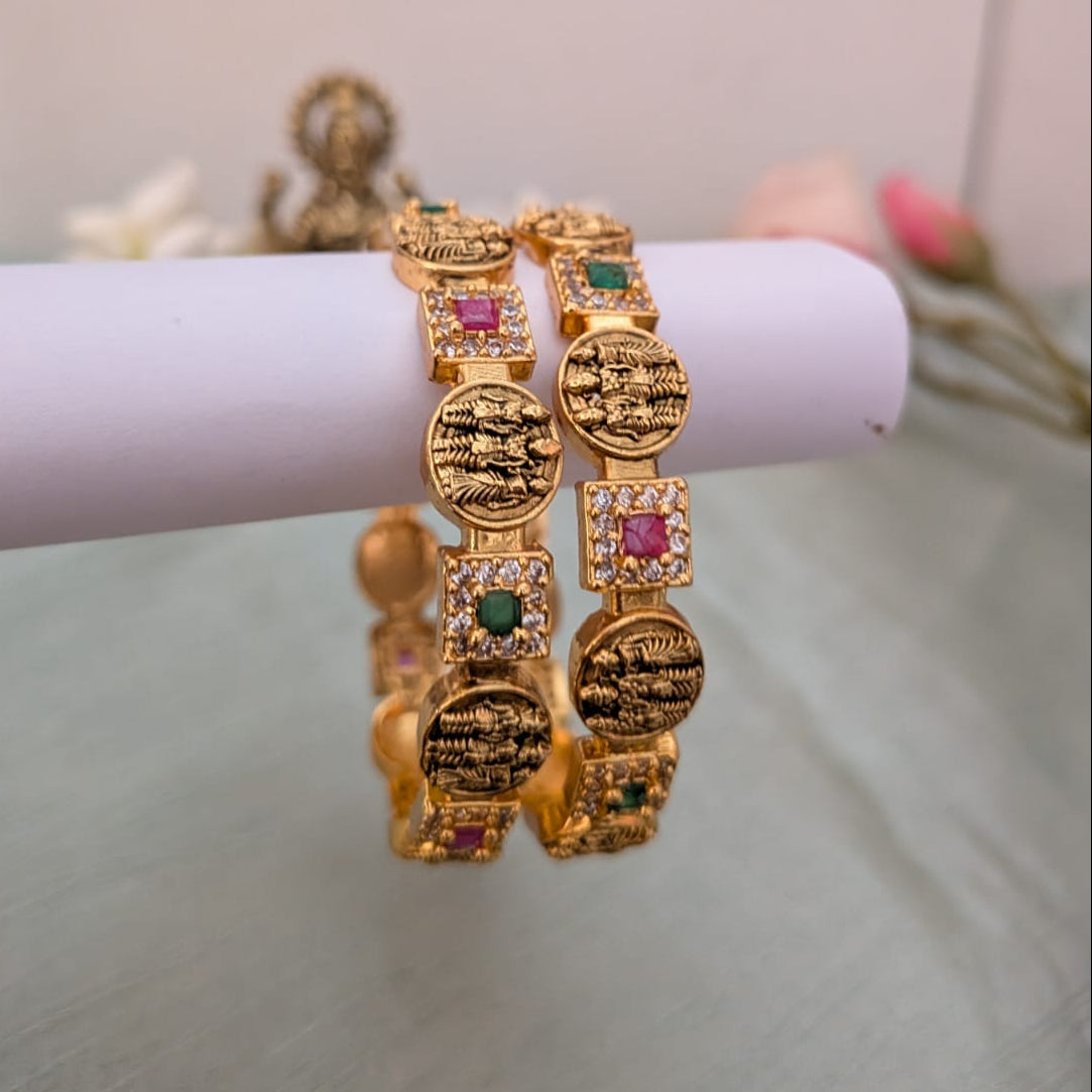 Temple Nakshi Ramparivar coin Kids-bangle