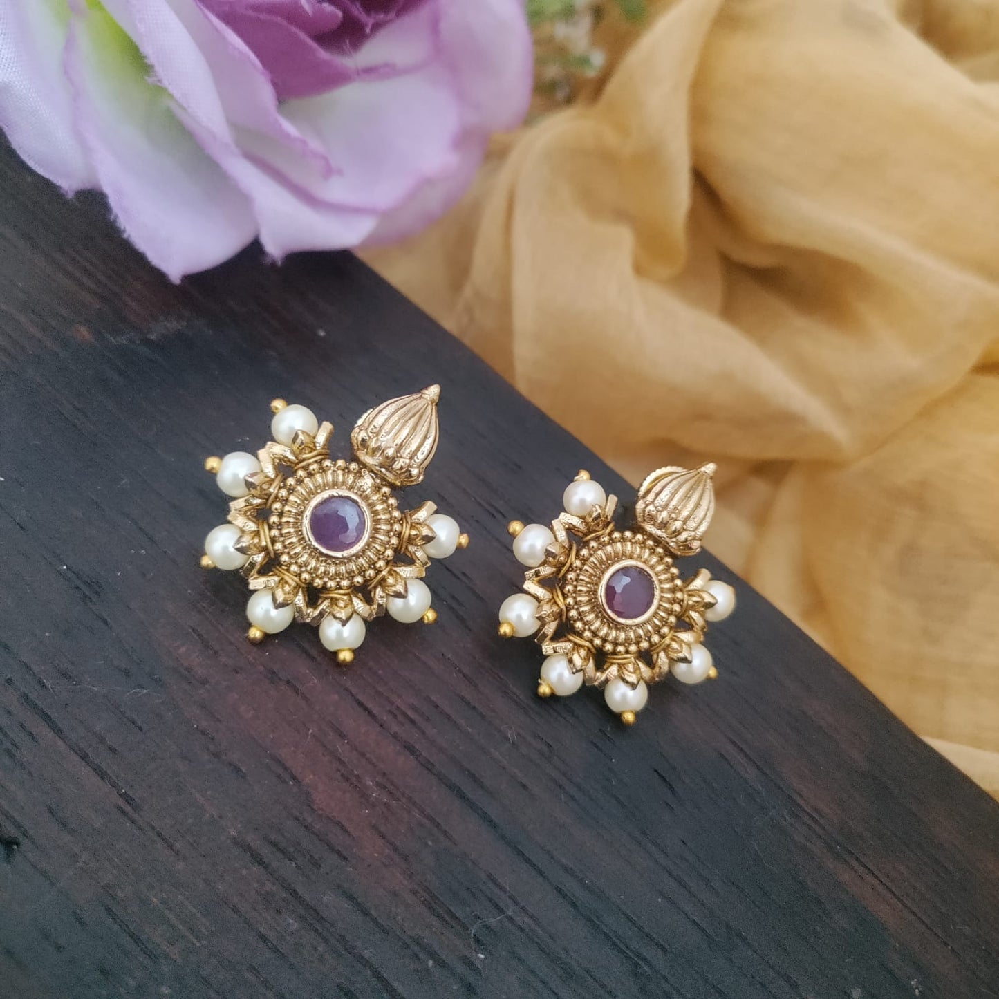 Peacock earcuff