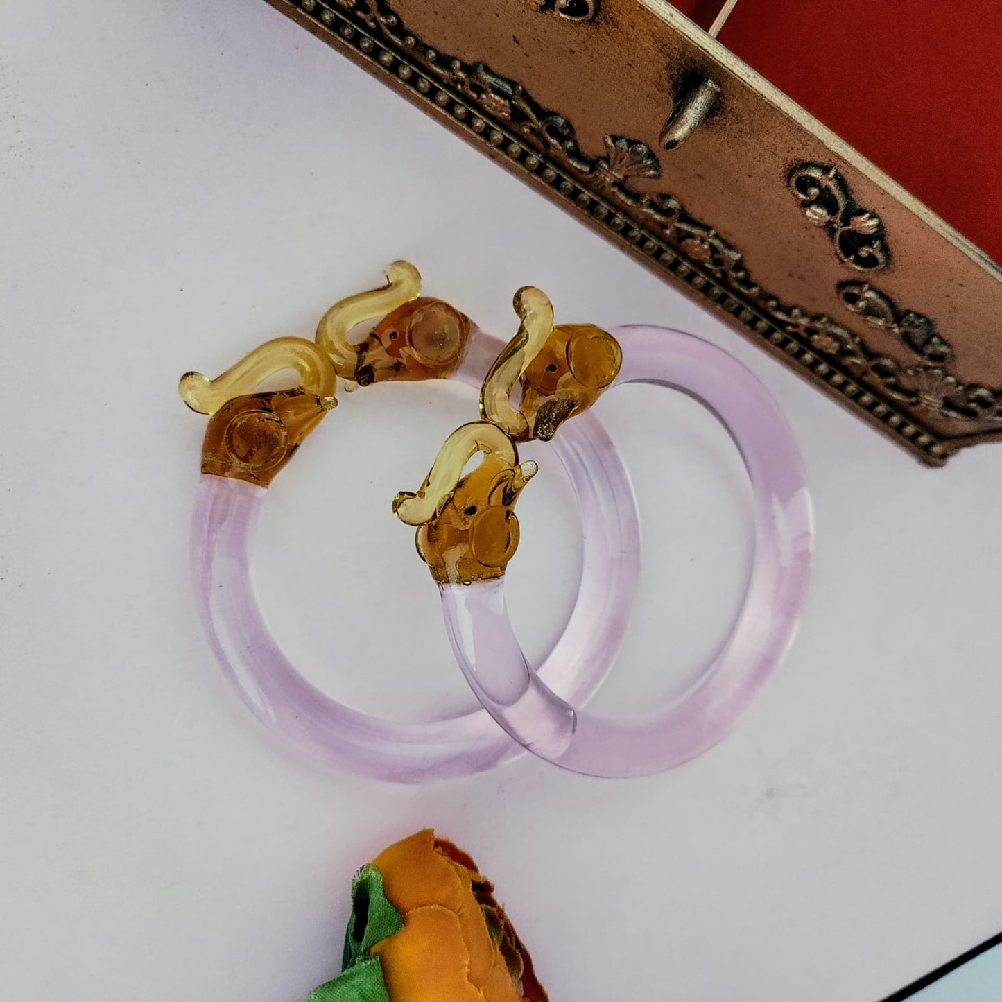 Elephant Glass Kada Bangle