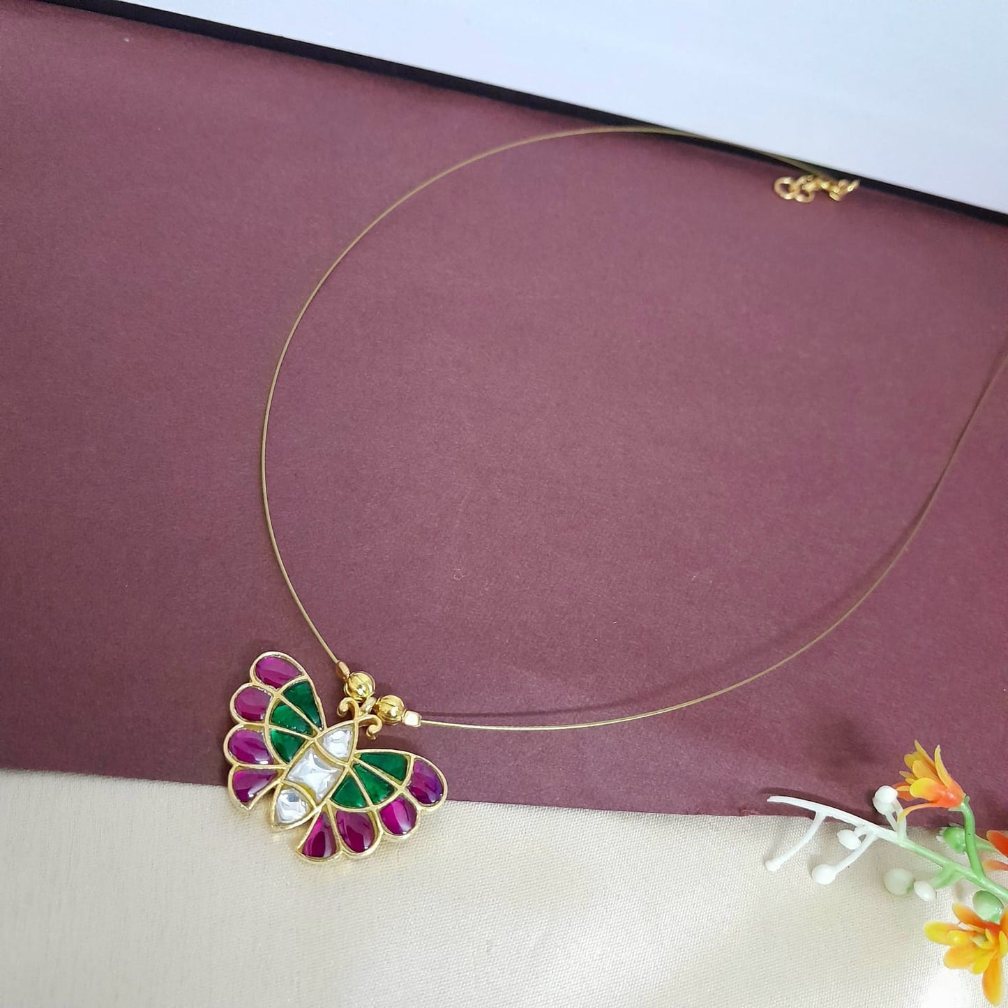 Gorgeous Invisible butterfly necklace set