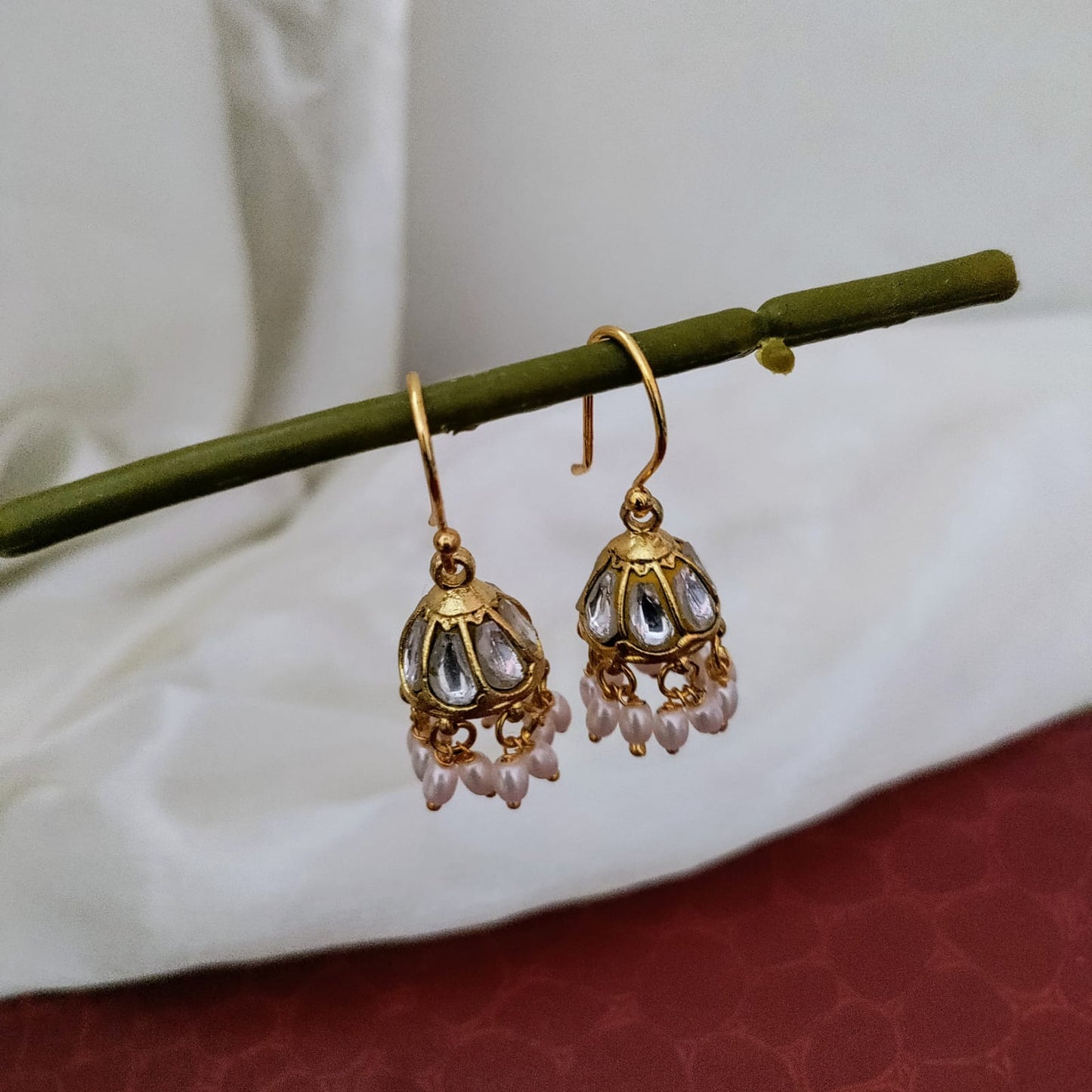Small Jadau kundan Jumkha