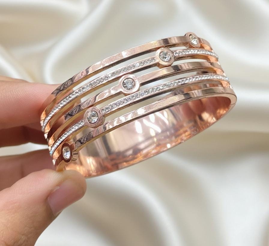 Rose Golden Kada bangle Open type