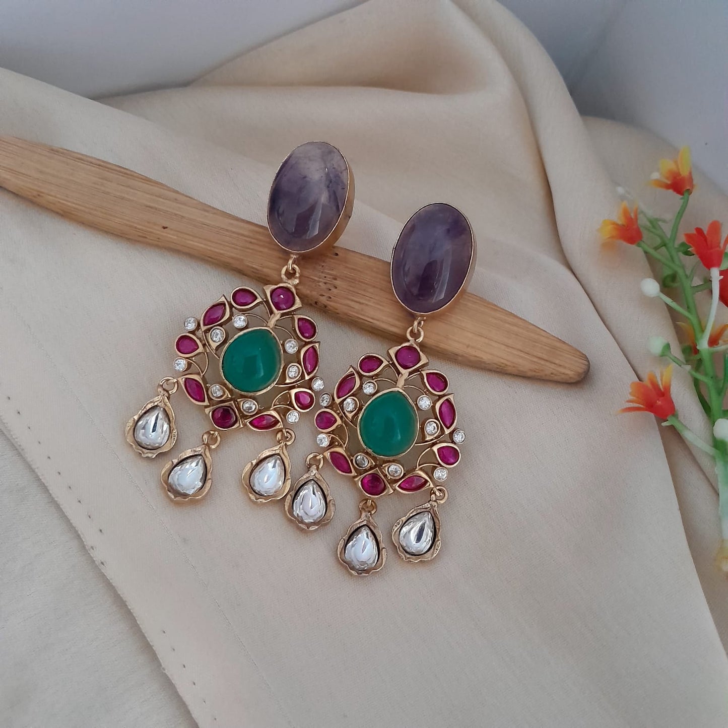 Jadau Kundan designer earring
