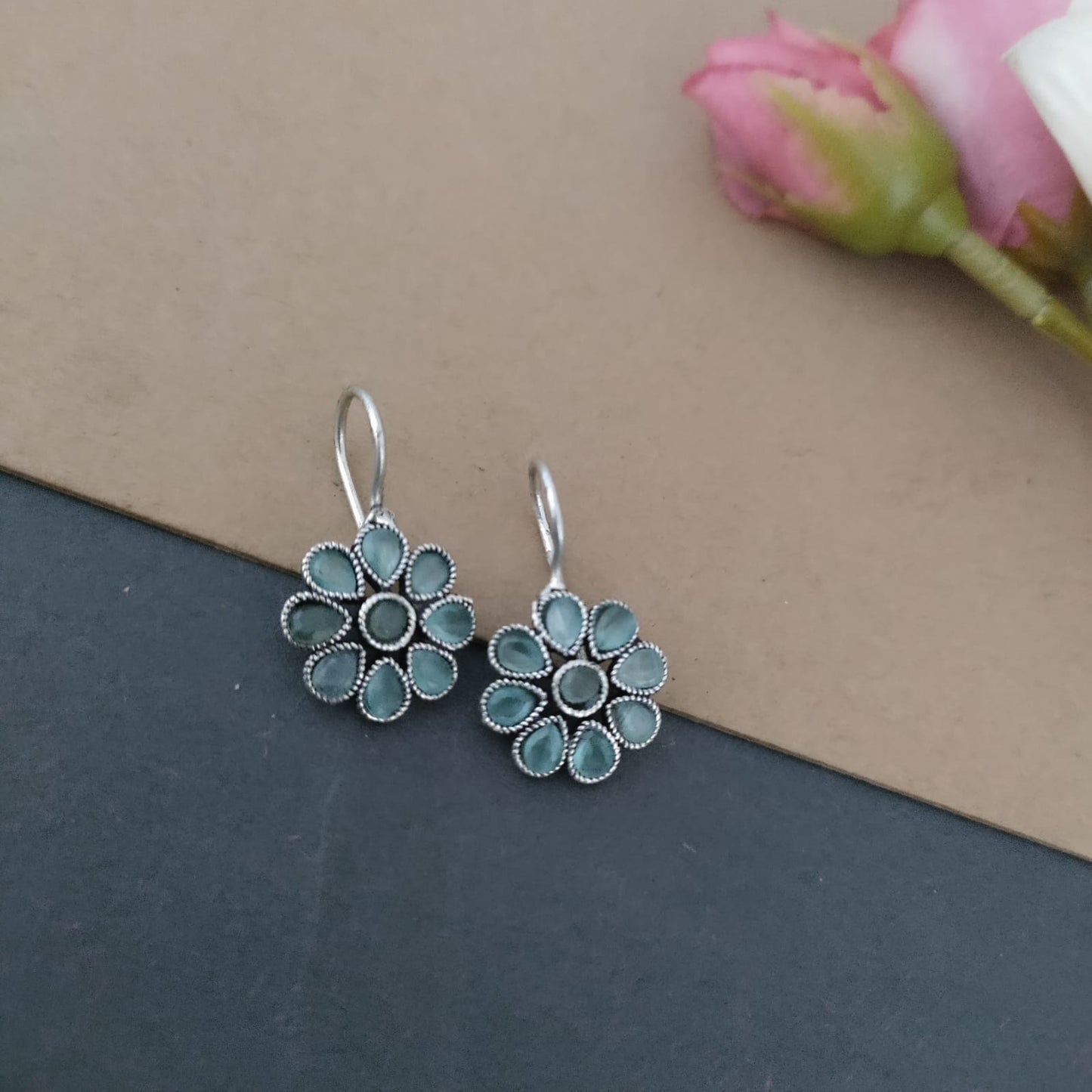 Floral Stone earring