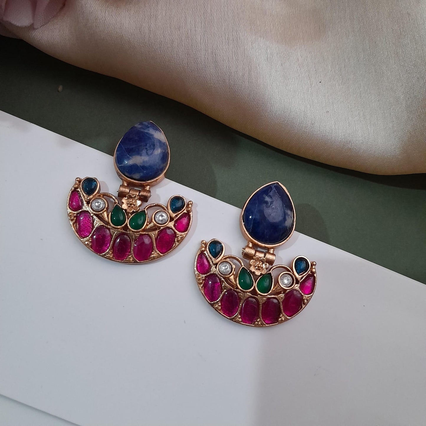 Jadau Kundan Bali earring