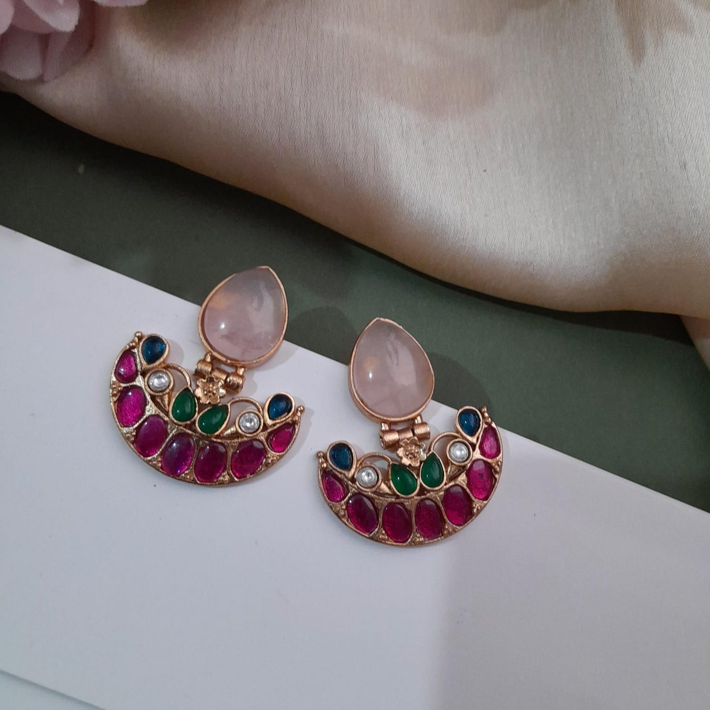 Jadau Kundan Bali earring