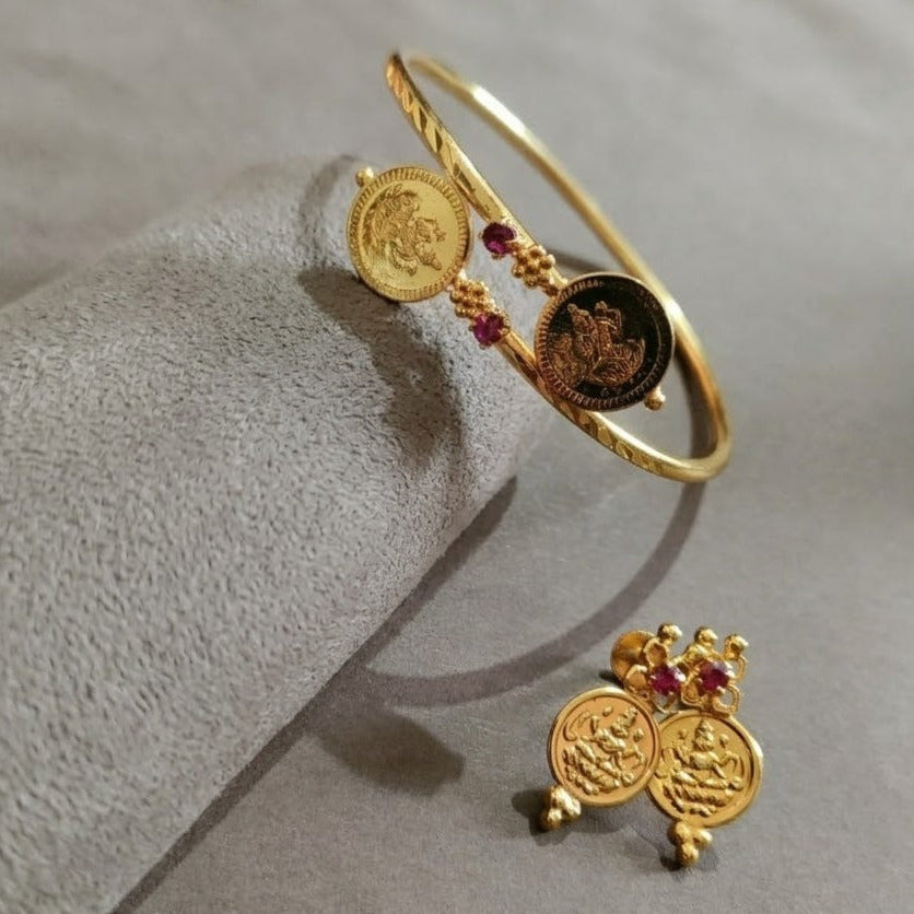 Lakshmi coin kada microplated