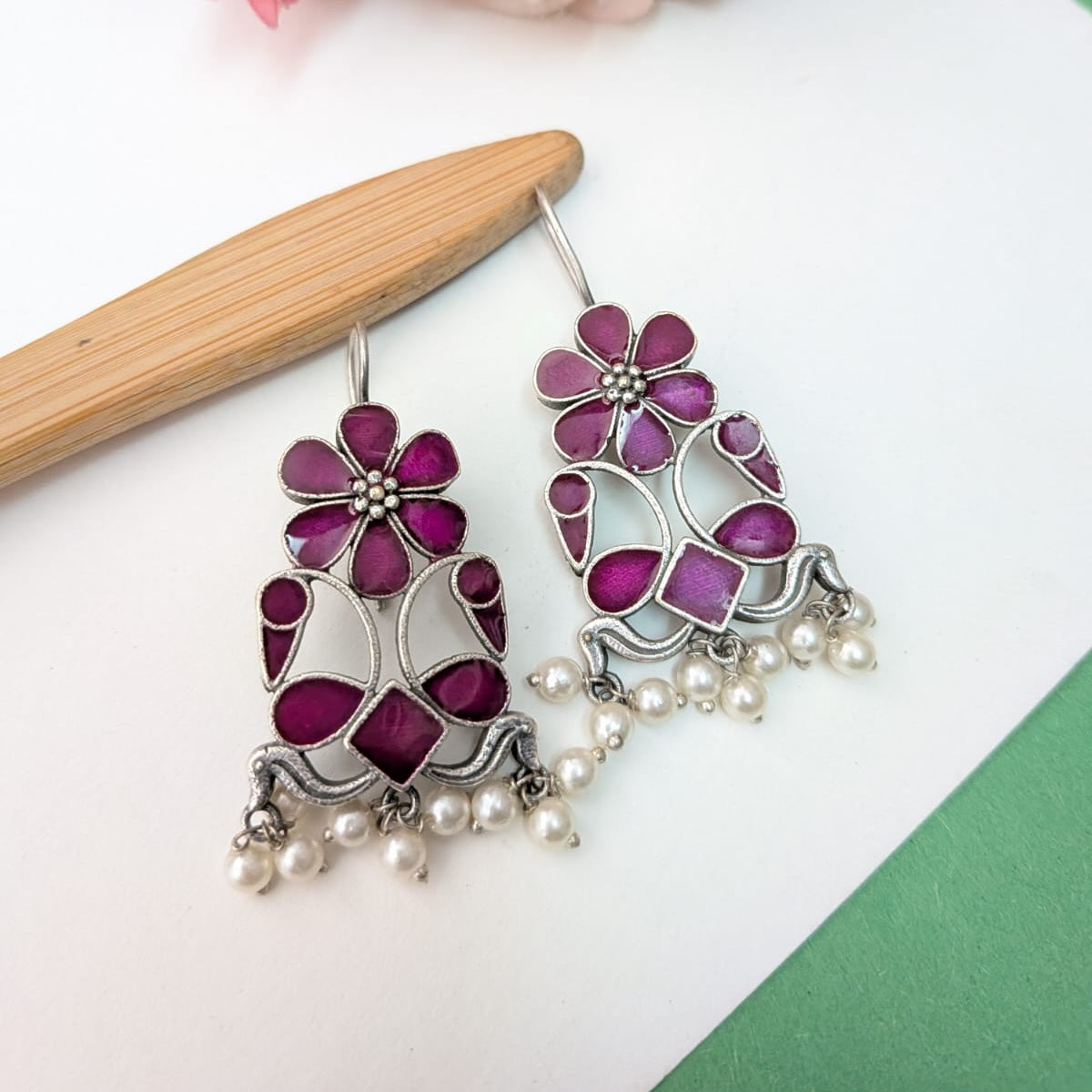 Afghan look alike hand painted daily wear earring