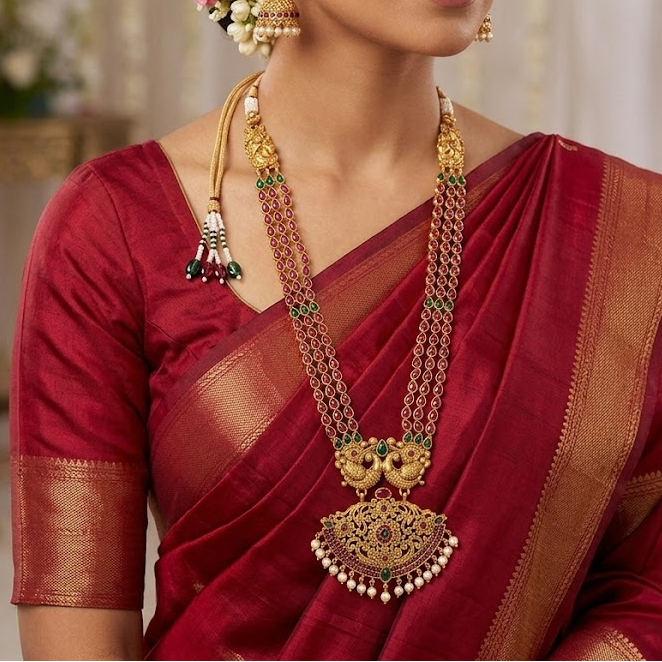 Long Bridal necklace set