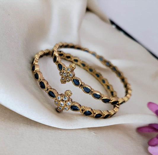 Dark blue stone bangle