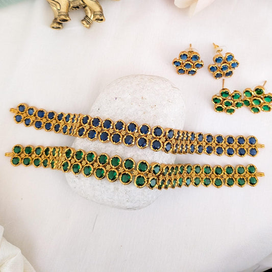 2 Line stone chocker set