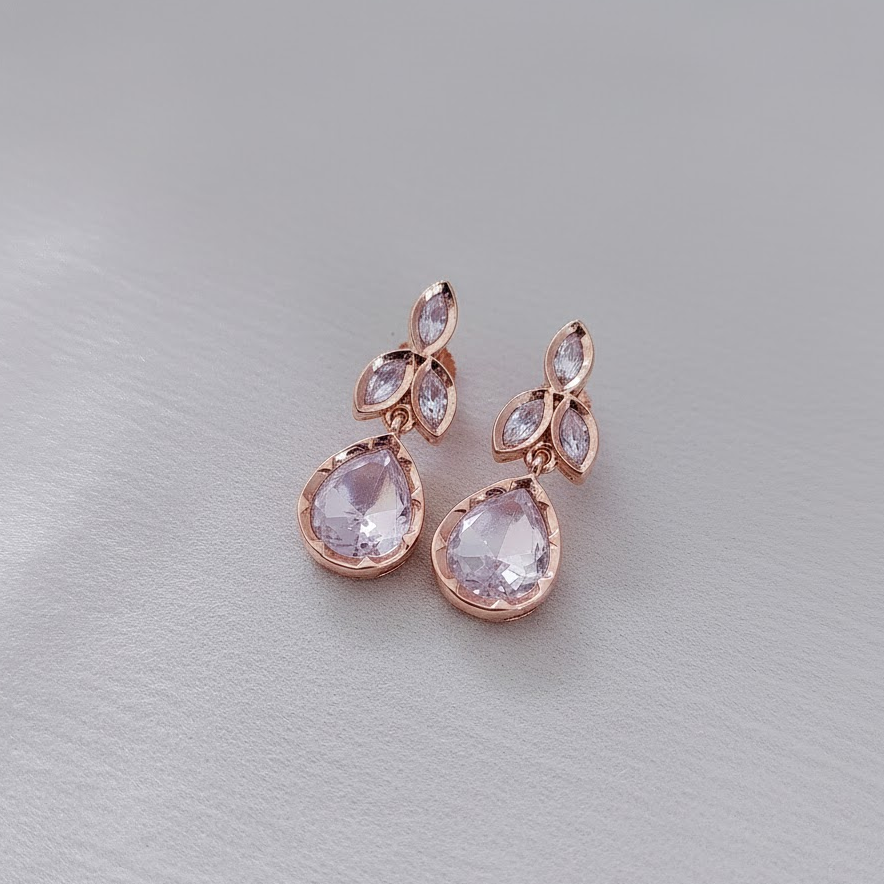 3stone kundan earring