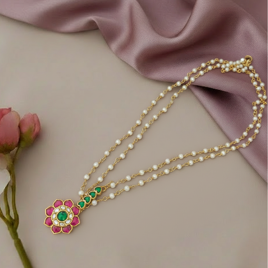 Jadau Kundan 2 layered necklace