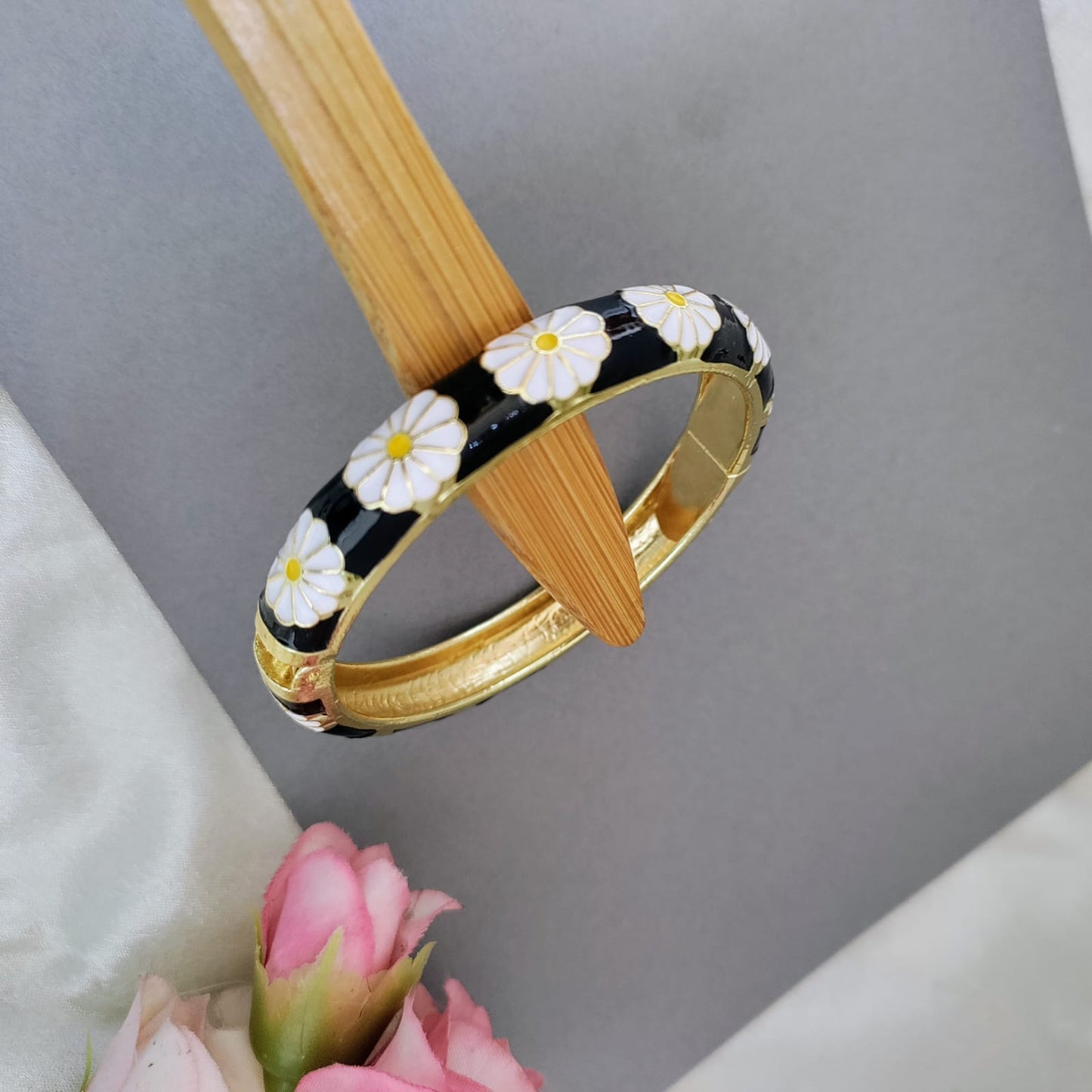 Meenakari painted bangles - Magnetic open