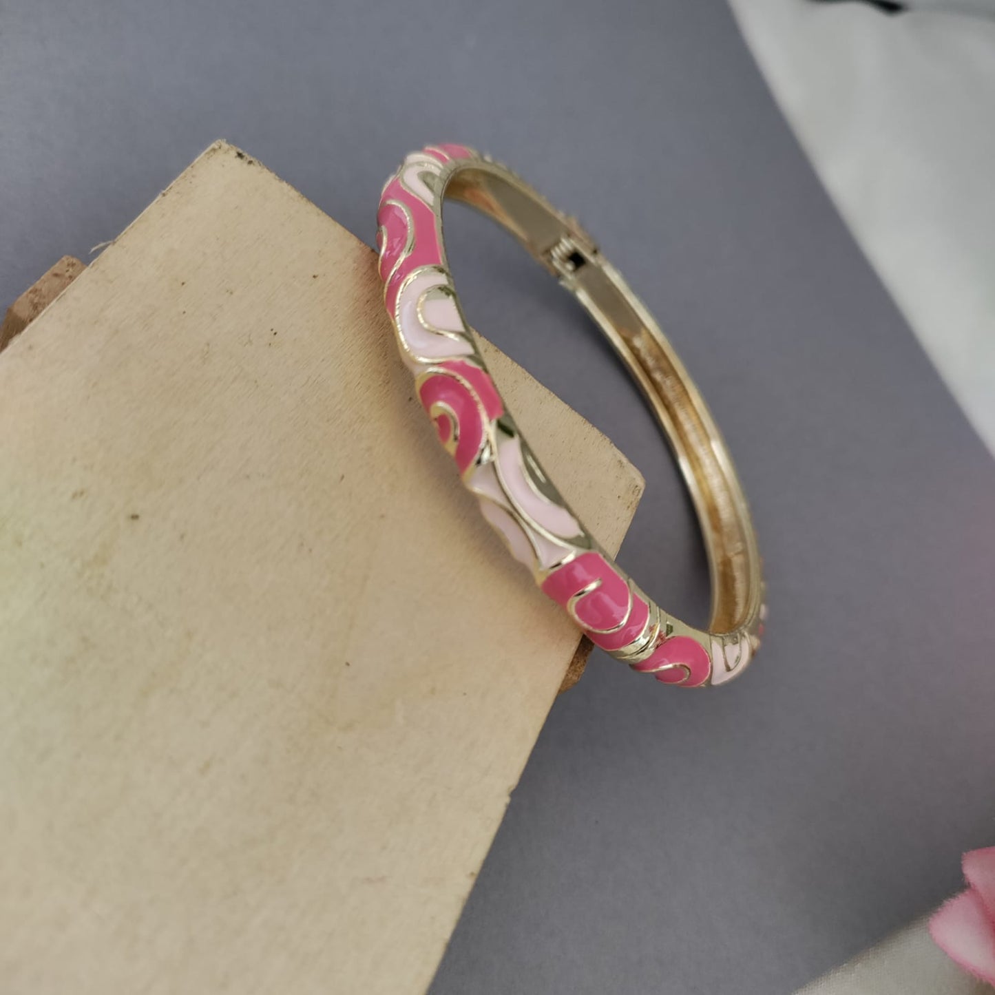 Meenakari painted bangles - Magnetic open