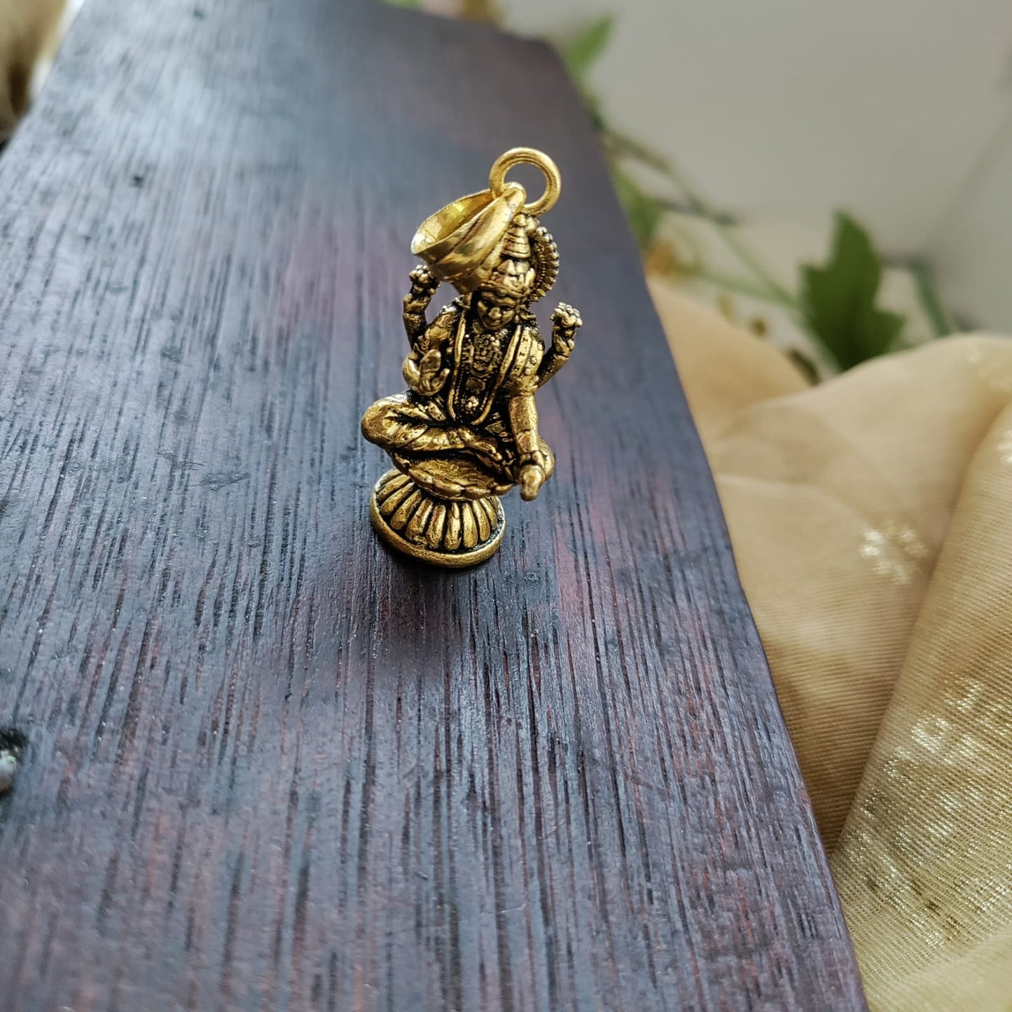 Brass Lakshmi pendant