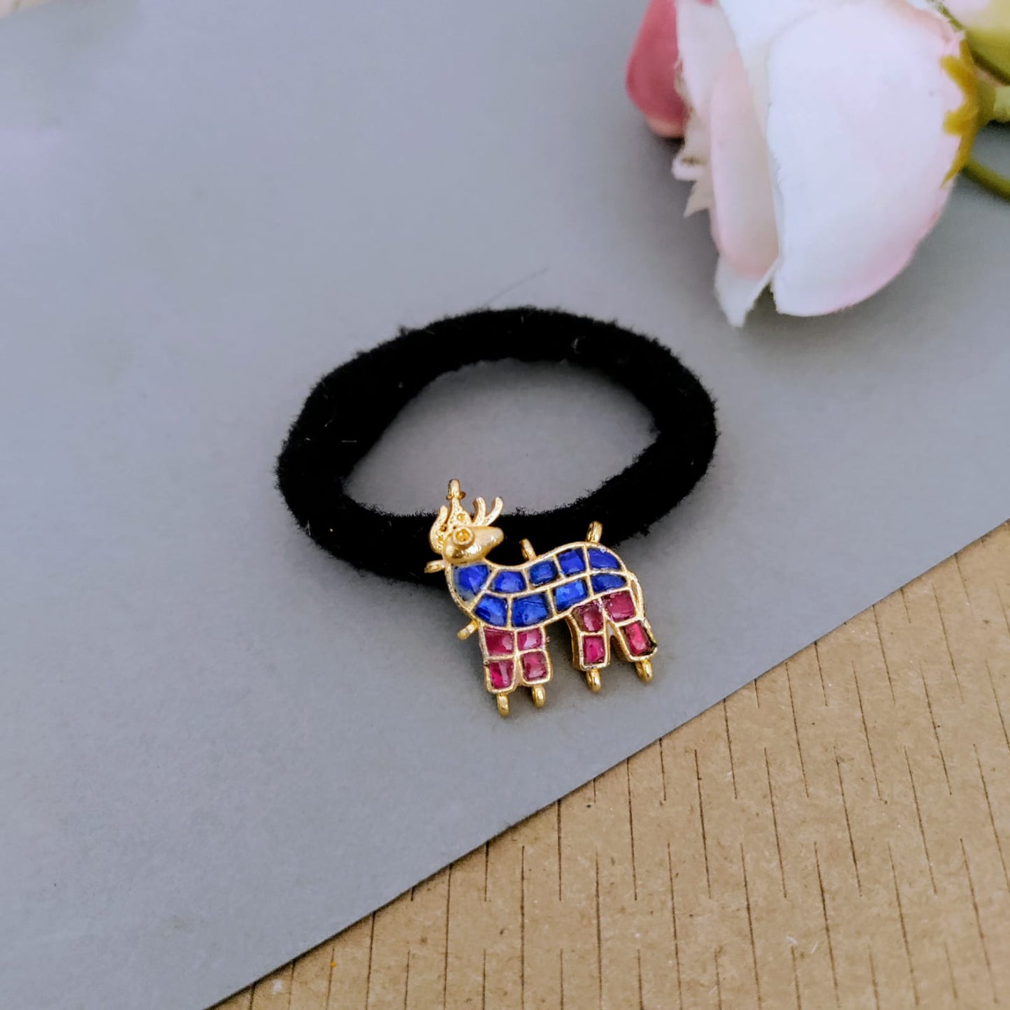 Jadau hair band - Deer pattern