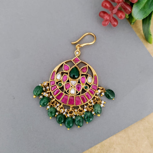Jadau Kundan floral Tikka