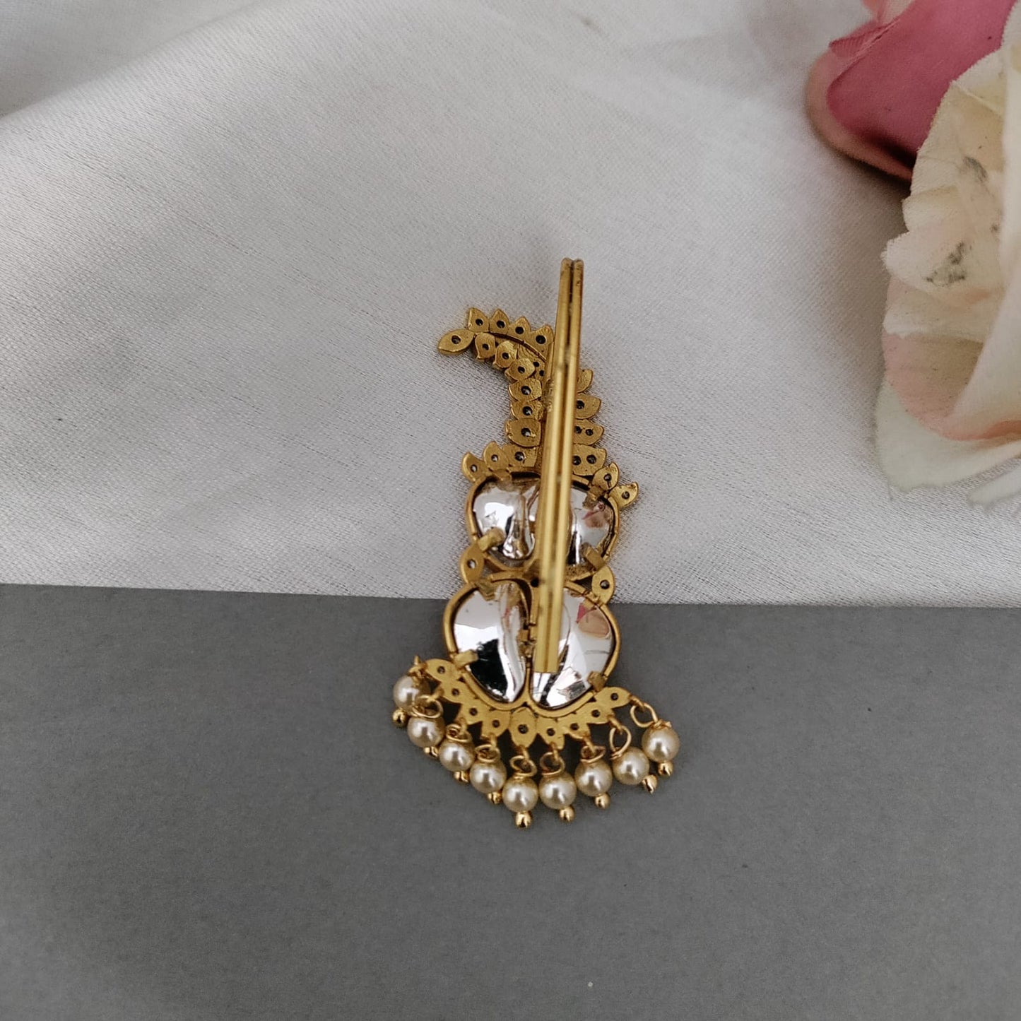 Premium Kundan Brooch/Kalangi