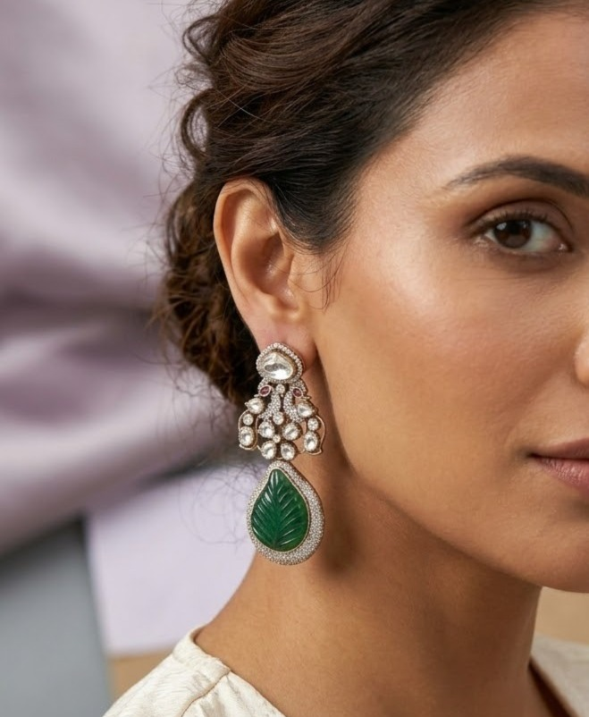 Fusion exclusive Kundan Stone earring