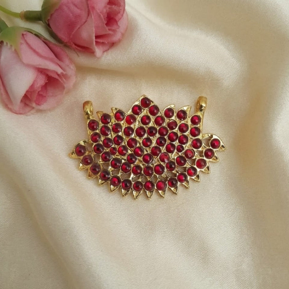 Bharathanatyan kemp Jada billa / Hari pin Lotus kemp