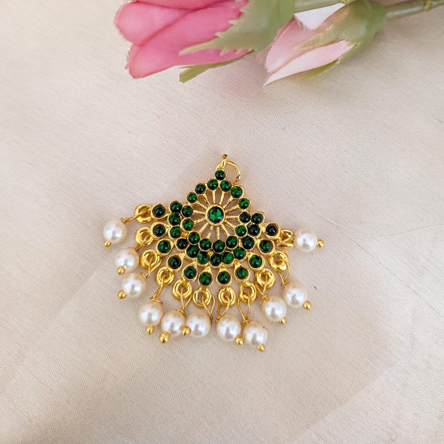 Bharathanatyan kemp Jada billa / Hari pin Kemp small