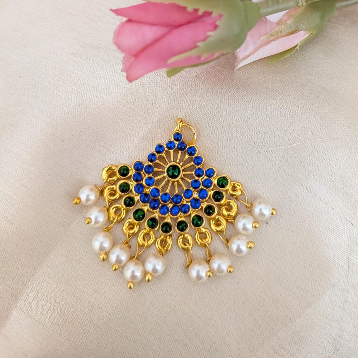 Bharathanatyan kemp Jada billa / Hari pin Kemp small