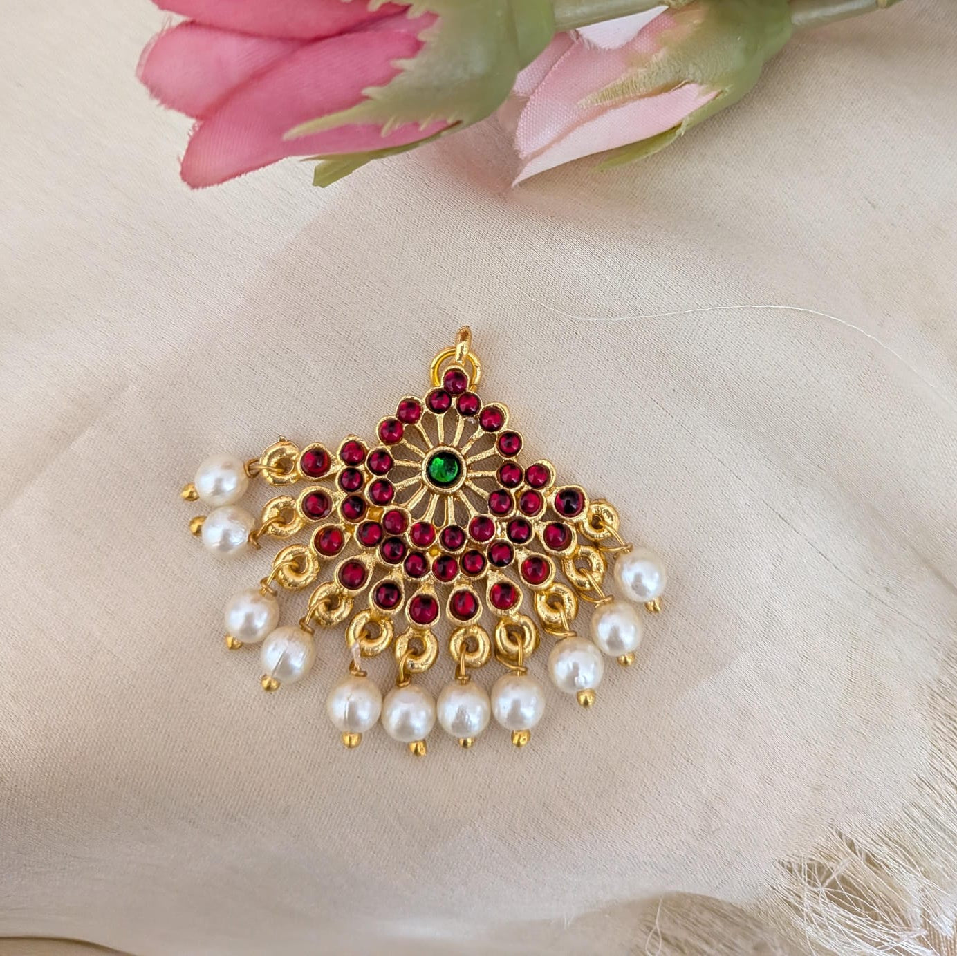 Bharathanatyan kemp Jada billa / Hari pin Kemp small