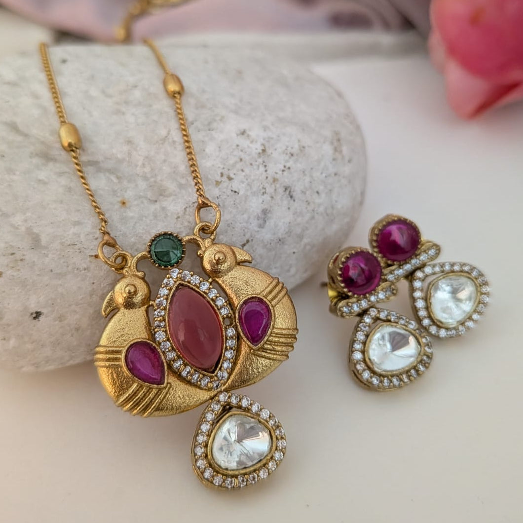 Peacock Pendant chain