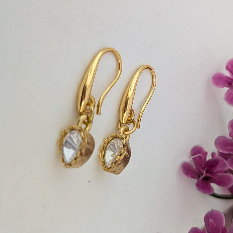 Moisannite stone earring