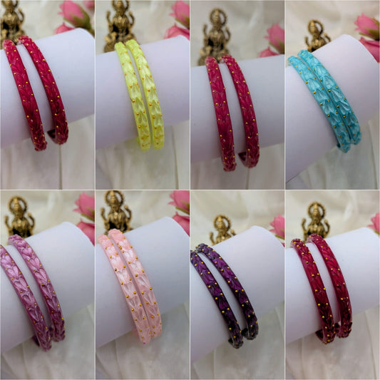Borosil Glass bangle - Set of 2