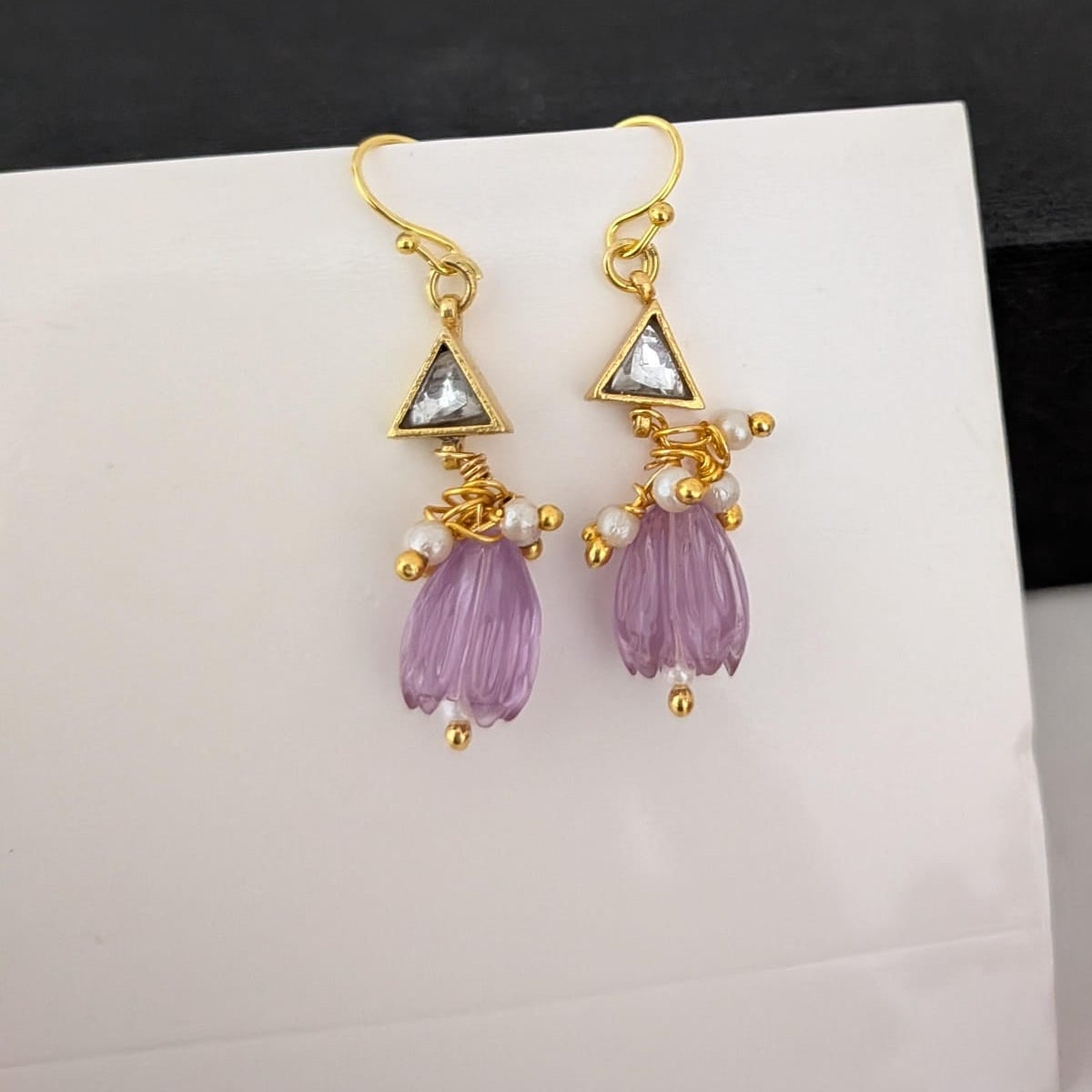 Jadau hook earring