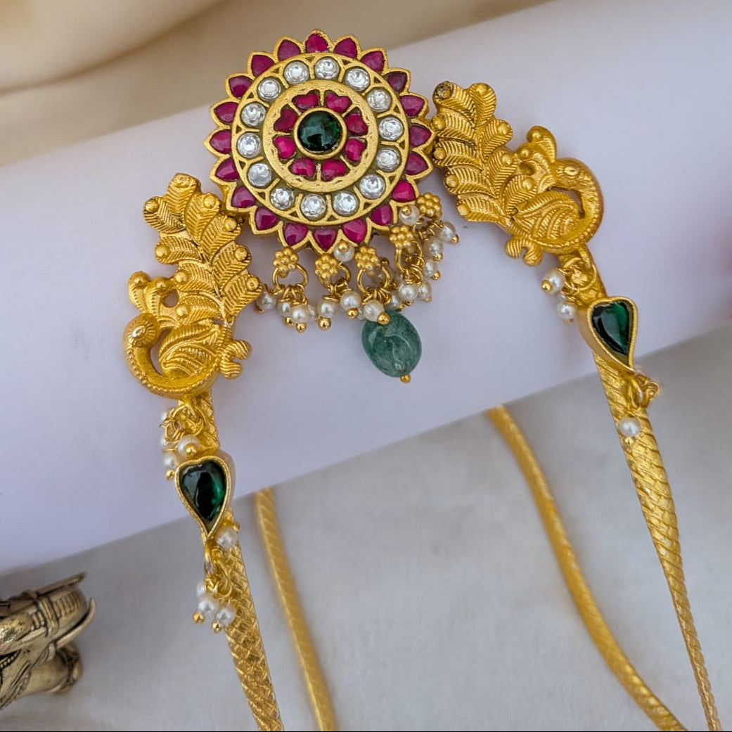 Jadau peacock design armlet / Bajuband / Vanki