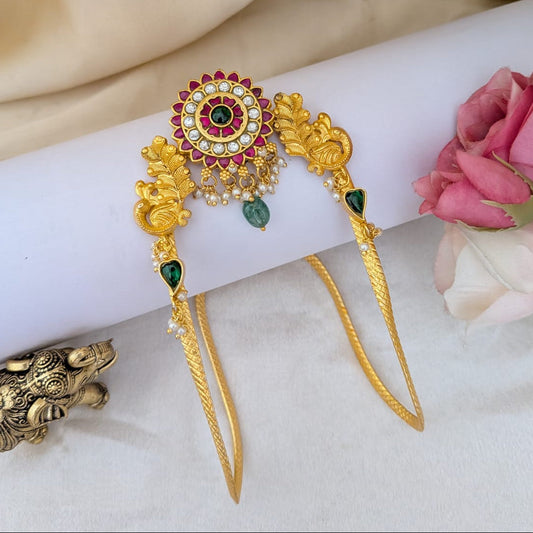 Jadau peacock design armlet / Bajuband / Vanki