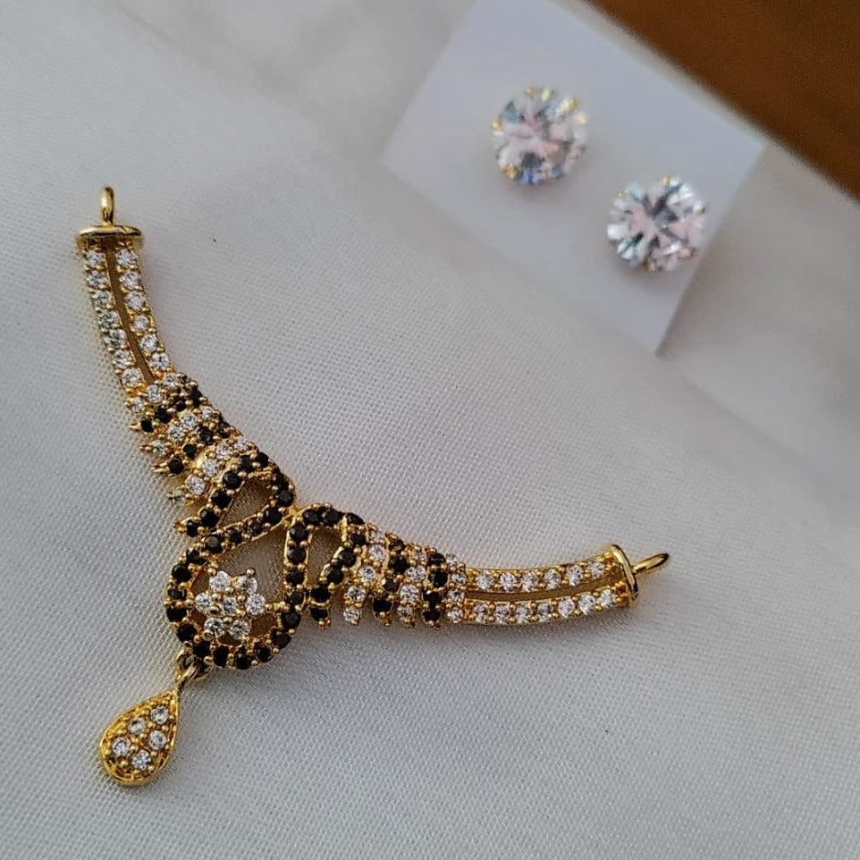 AD mangalsutra pendant set