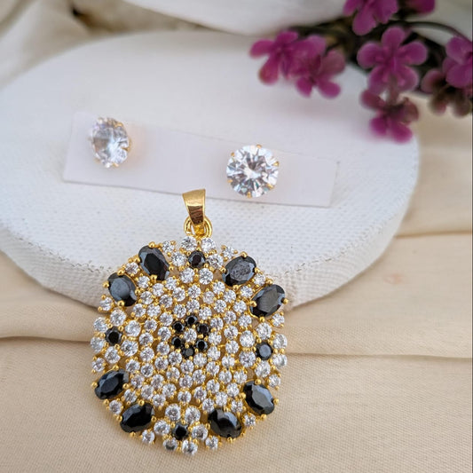 AD black pendant set