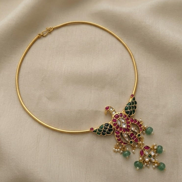 Jadau stone hasuli set