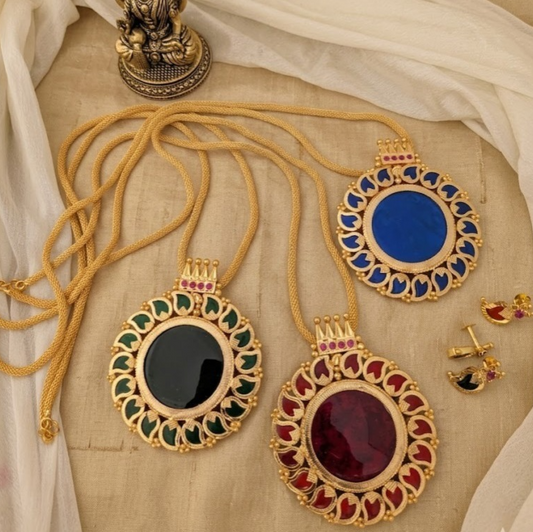Mango microplated  kerala pendant chain