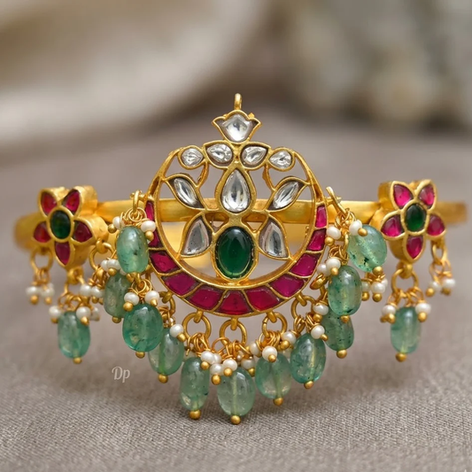Jadau kundan 3 pendant vanki