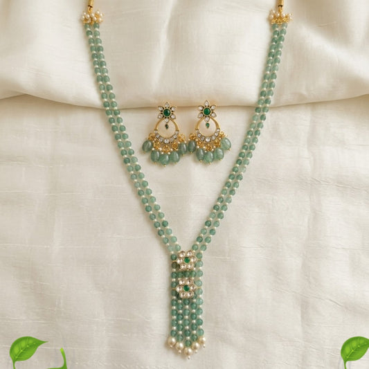 2 Layer Jadau kundan beaded necklace