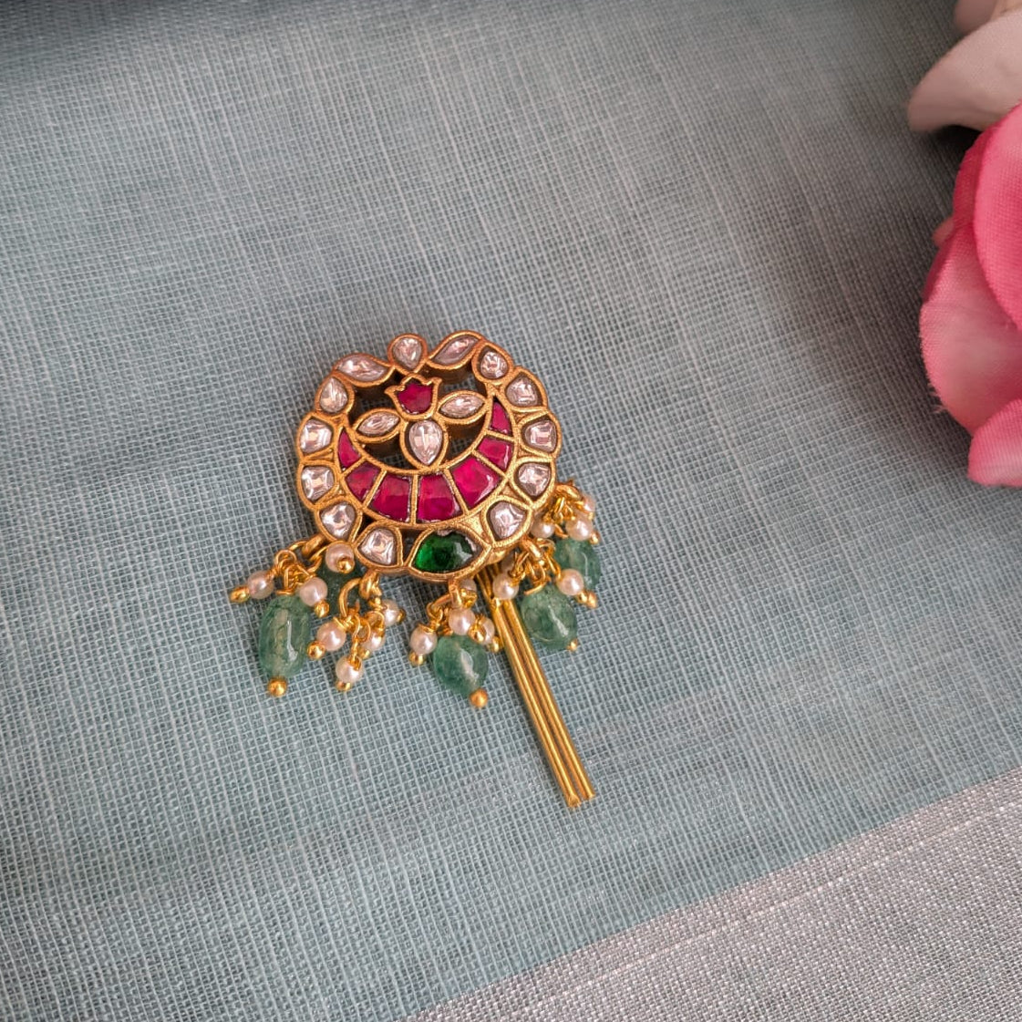 Jadau kundan Jada billa Hair accessory