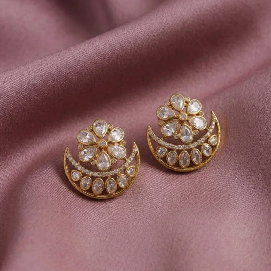 White stone bali stud