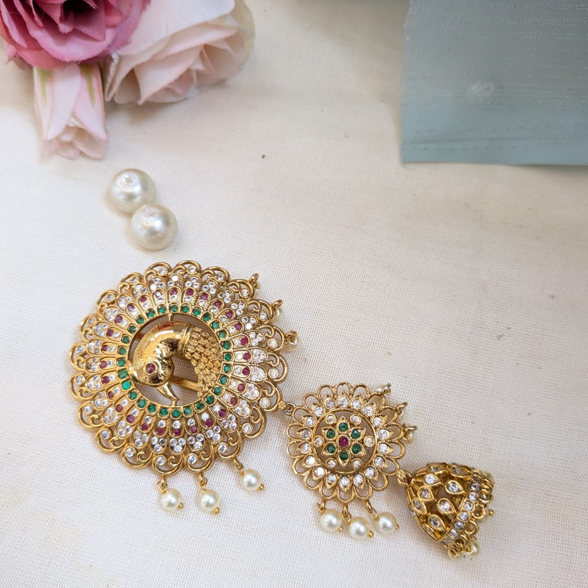 Peacock jumka  Choti/Jadabilla