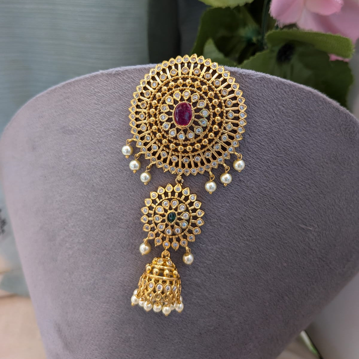 Peacock jumka  Choti/Jadabilla