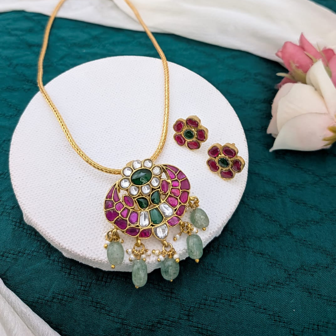 Jadau kundan chain set