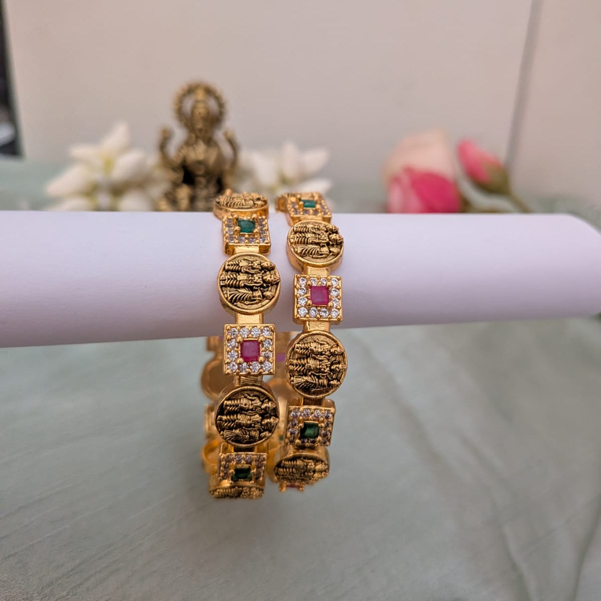 Temple Nakshi Ramparivar coin Kids-bangle