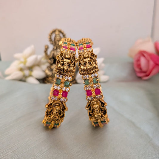 Nakshi work Lakshmi motif bangle