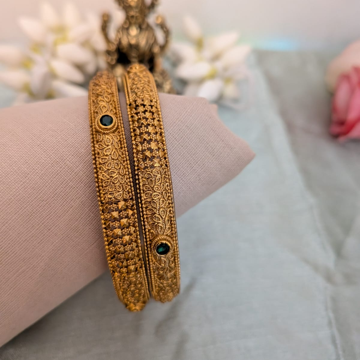 Antique gold bangle
