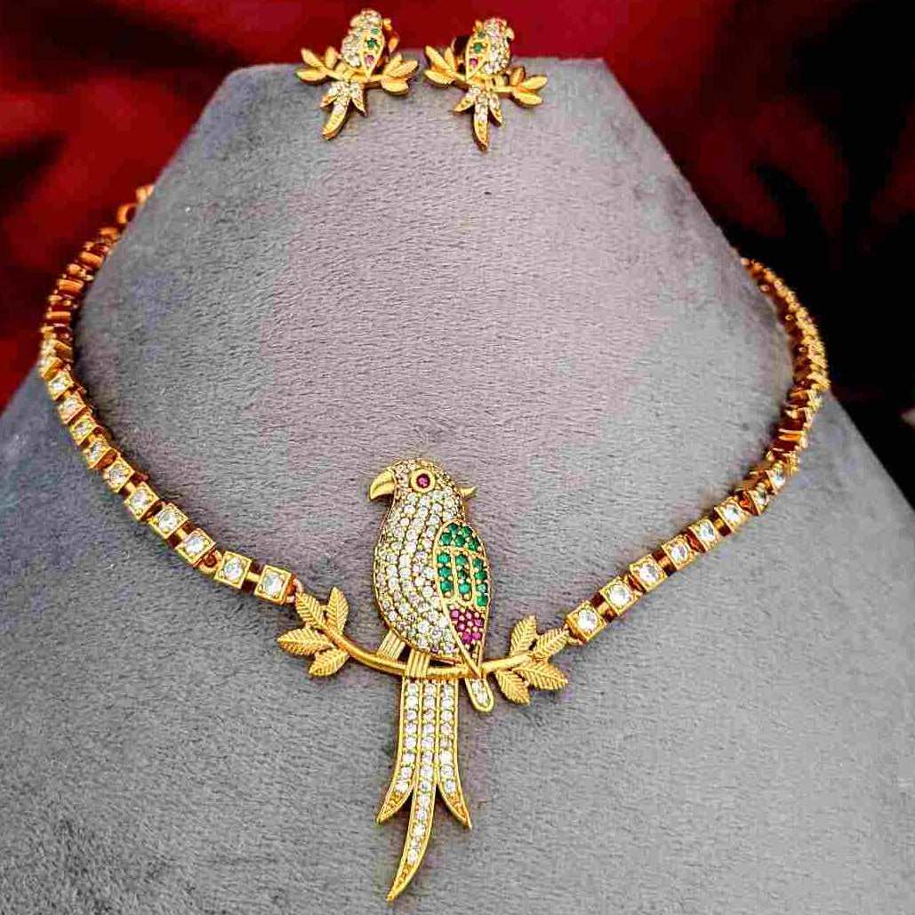 Parrot AD Stone Necklace Set